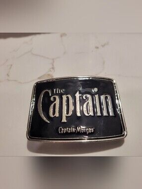 Captain Morgan Black & Silver Belt Buckle